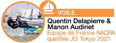 Equipe de France NACRA 17 qualifiés pour les JO 2021 partenaire EFFINOV SPORT